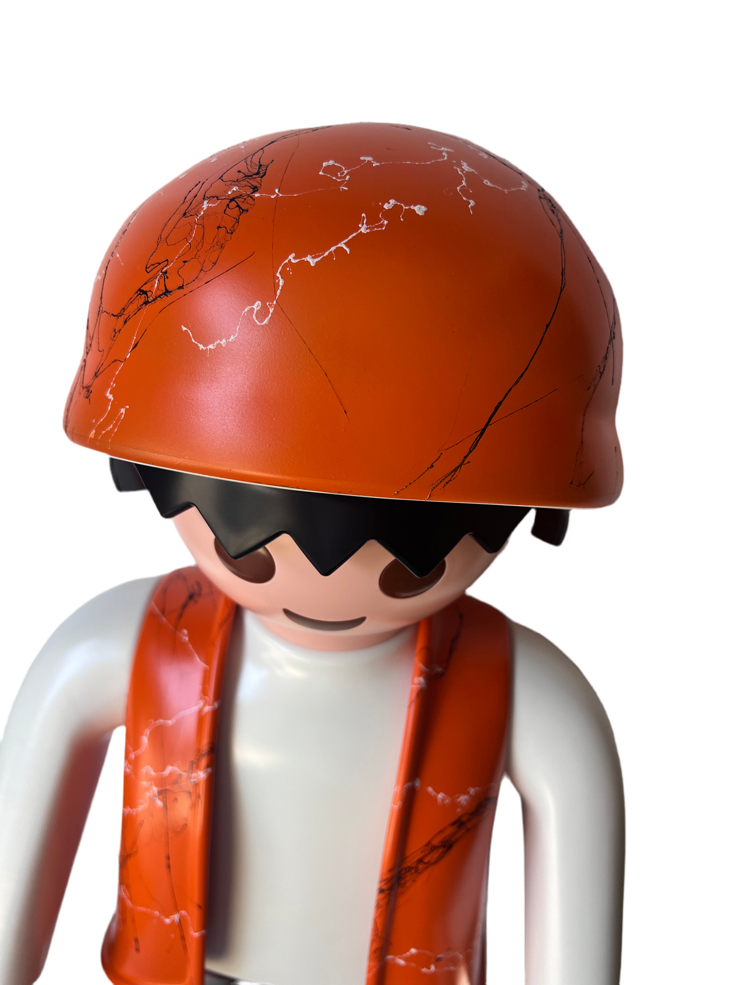 PLAYMOBIL XXL ORANGE / effet marbre (100% PERSONNALISABLE)