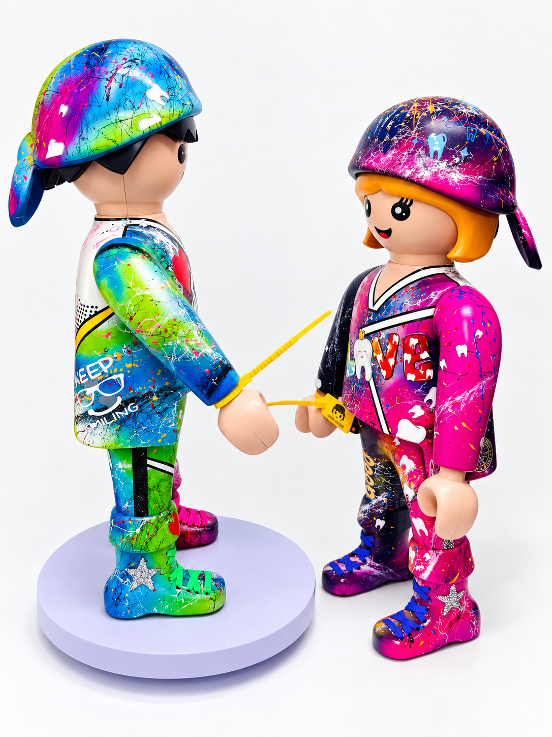 Playmobil XXL personnalisé CHIRURGIEN DENTISTE (POP ART)