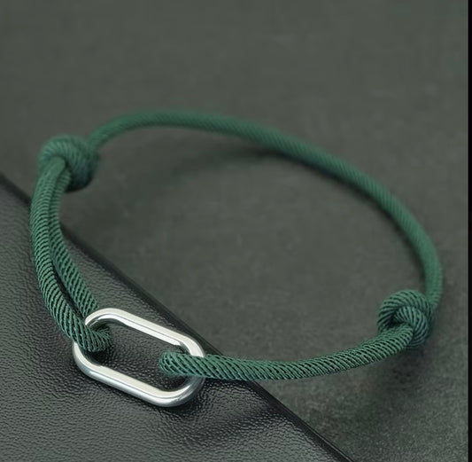 BRACELET CORDAGE BOUCLE – PORTE-BONHEUR