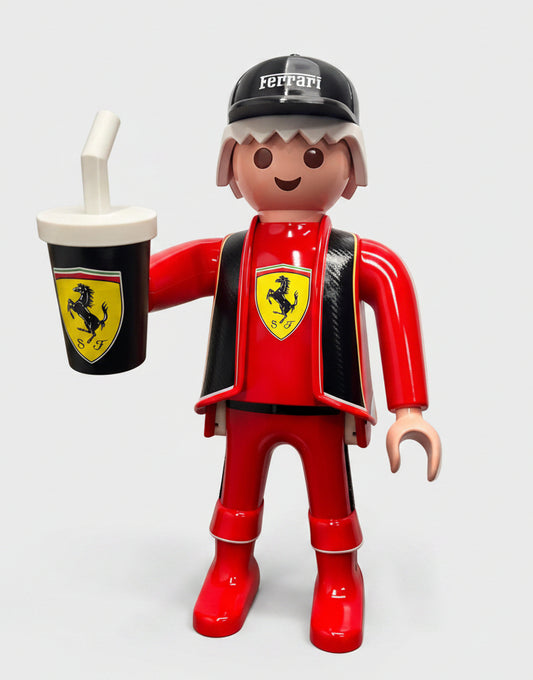 Sculpture Pop Art Playmobil XXL PILOTE FORMULA ONE