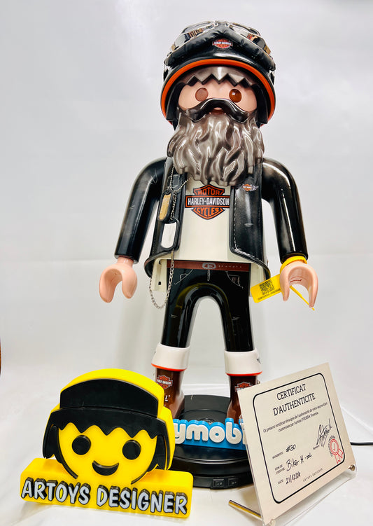 Sculpture Pop Art Playmobil XXL BIKER