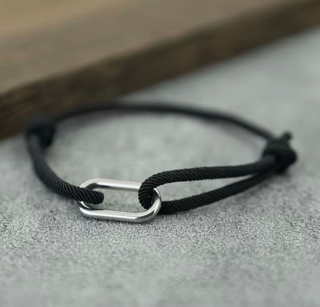 BRACELET CORDAGE BOUCLE – PORTE-BONHEUR