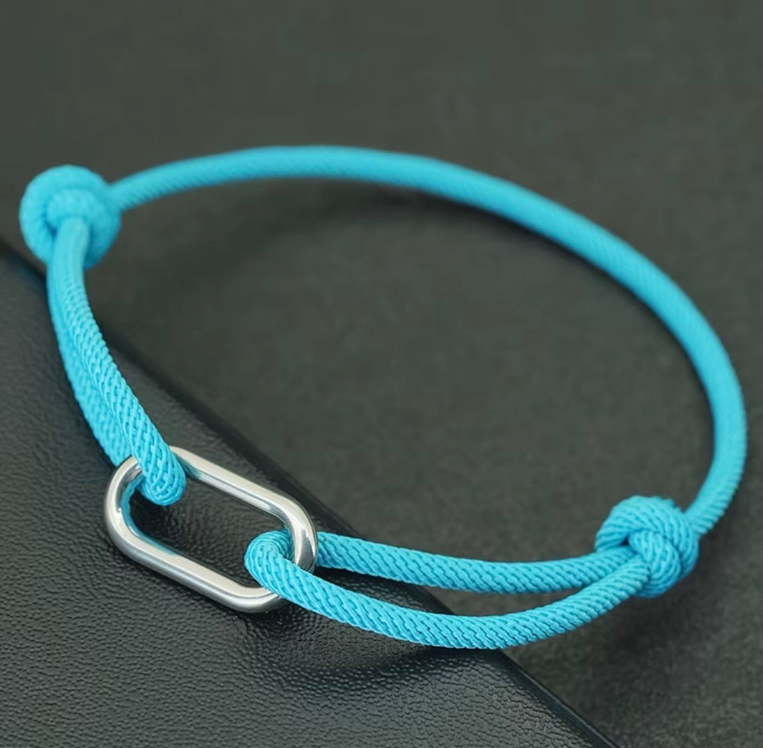 BRACELET CORDAGE BOUCLE – PORTE-BONHEUR