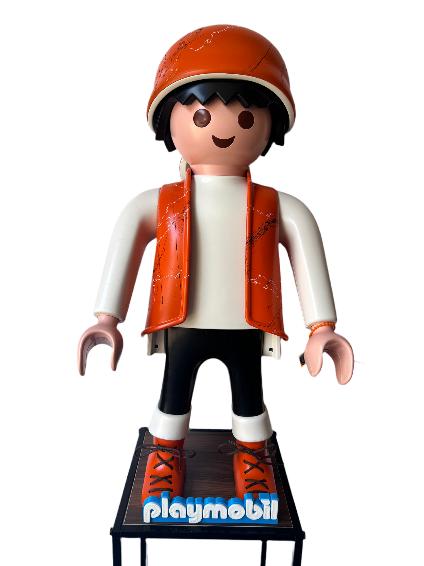 PLAYMOBIL XXL ORANGE / effet marbre (100% PERSONNALISABLE)