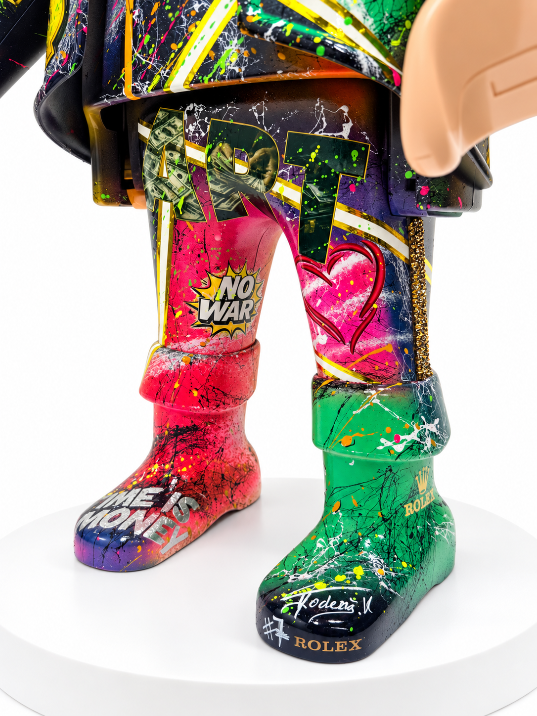 Playmobil XXL « man » œuvre unique et premium POP ART (numéro 07)