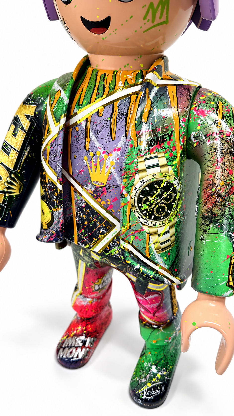 Playmobil XXL « man » œuvre unique et premium POP ART (numéro 07)