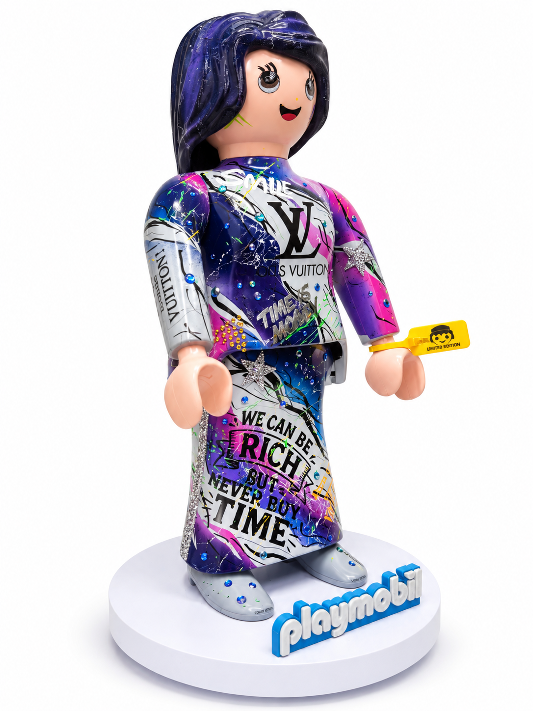Playmobil XXL « lady » œuvre unique et premium POP ART (numéro 13)