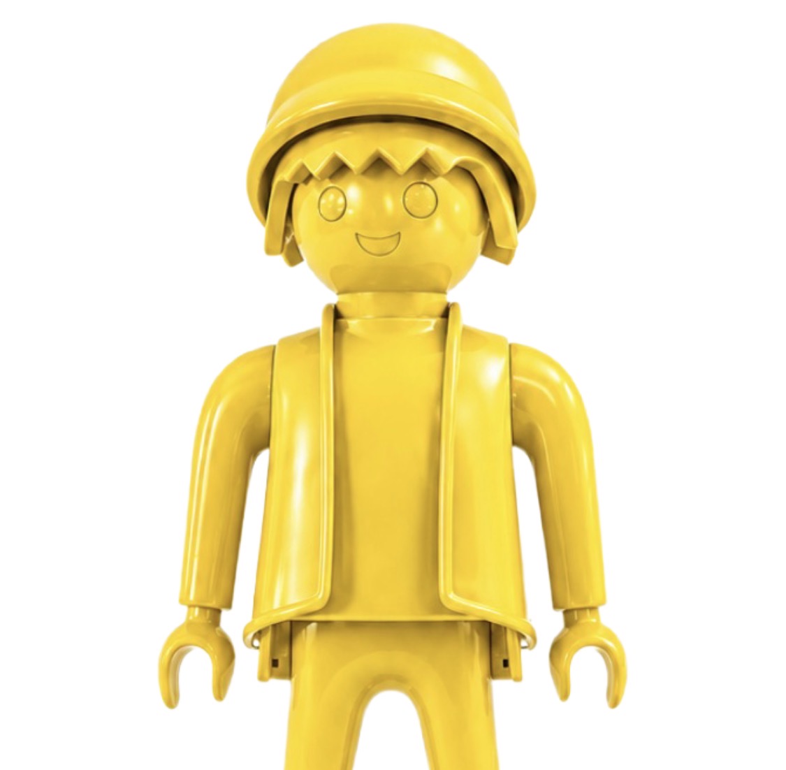 PLAYMOBIL XXL personnalisé FULL YELLOW (logo/texte inclus)- Pop Art