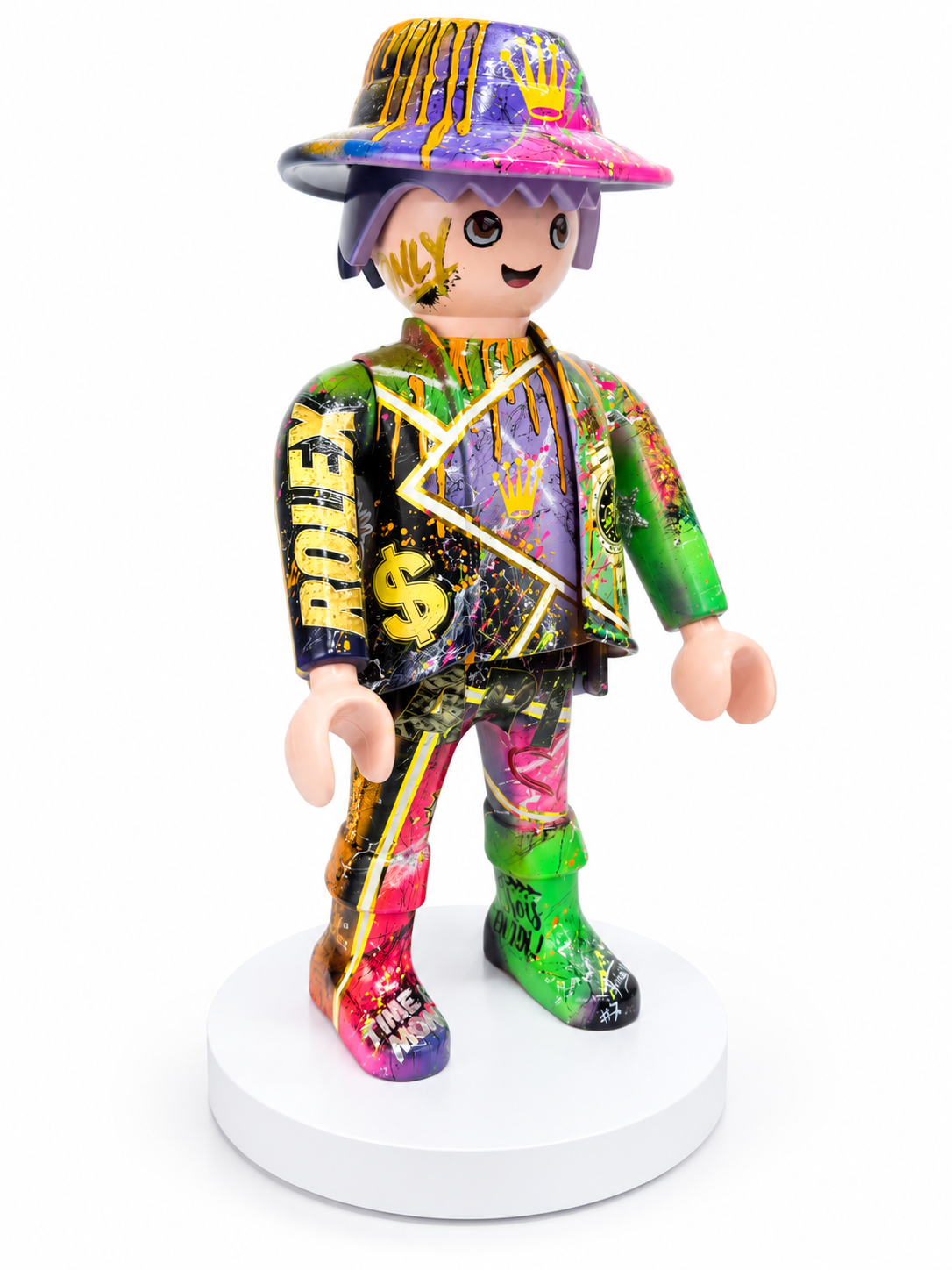 Playmobil XXL « man » œuvre unique et premium POP ART (numéro 07)