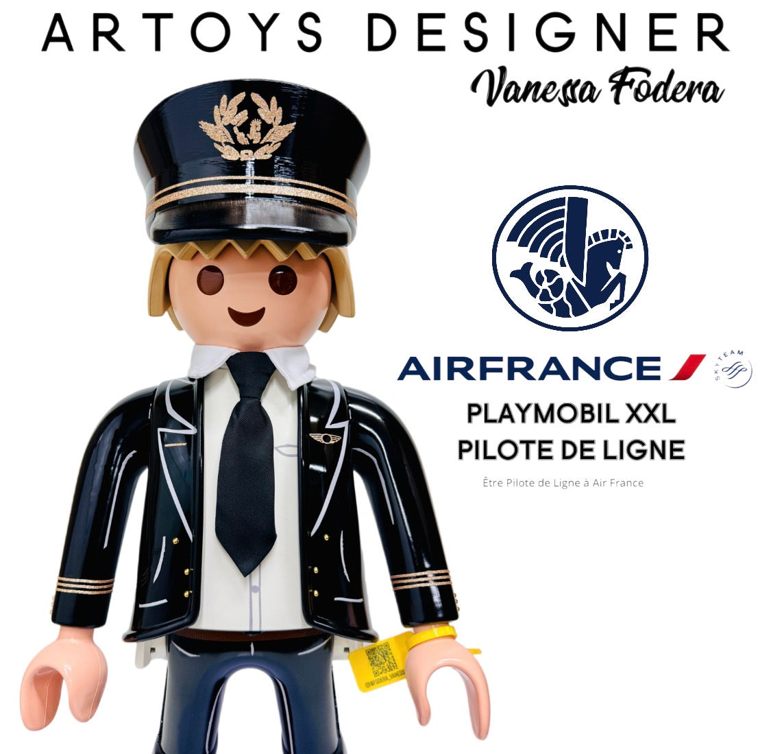 Playmobil XXL personnalisé PILOTE AVION DE LIGNE - Pop Art