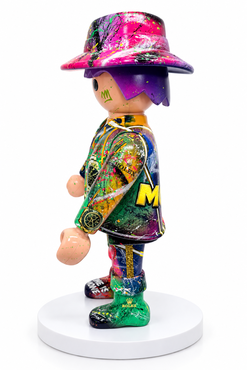 Playmobil XXL « man » œuvre unique et premium POP ART (numéro 07)