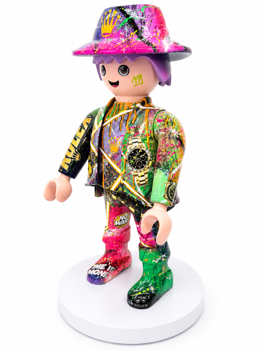 Playmobil XXL « man » œuvre unique et premium POP ART (numéro 07)