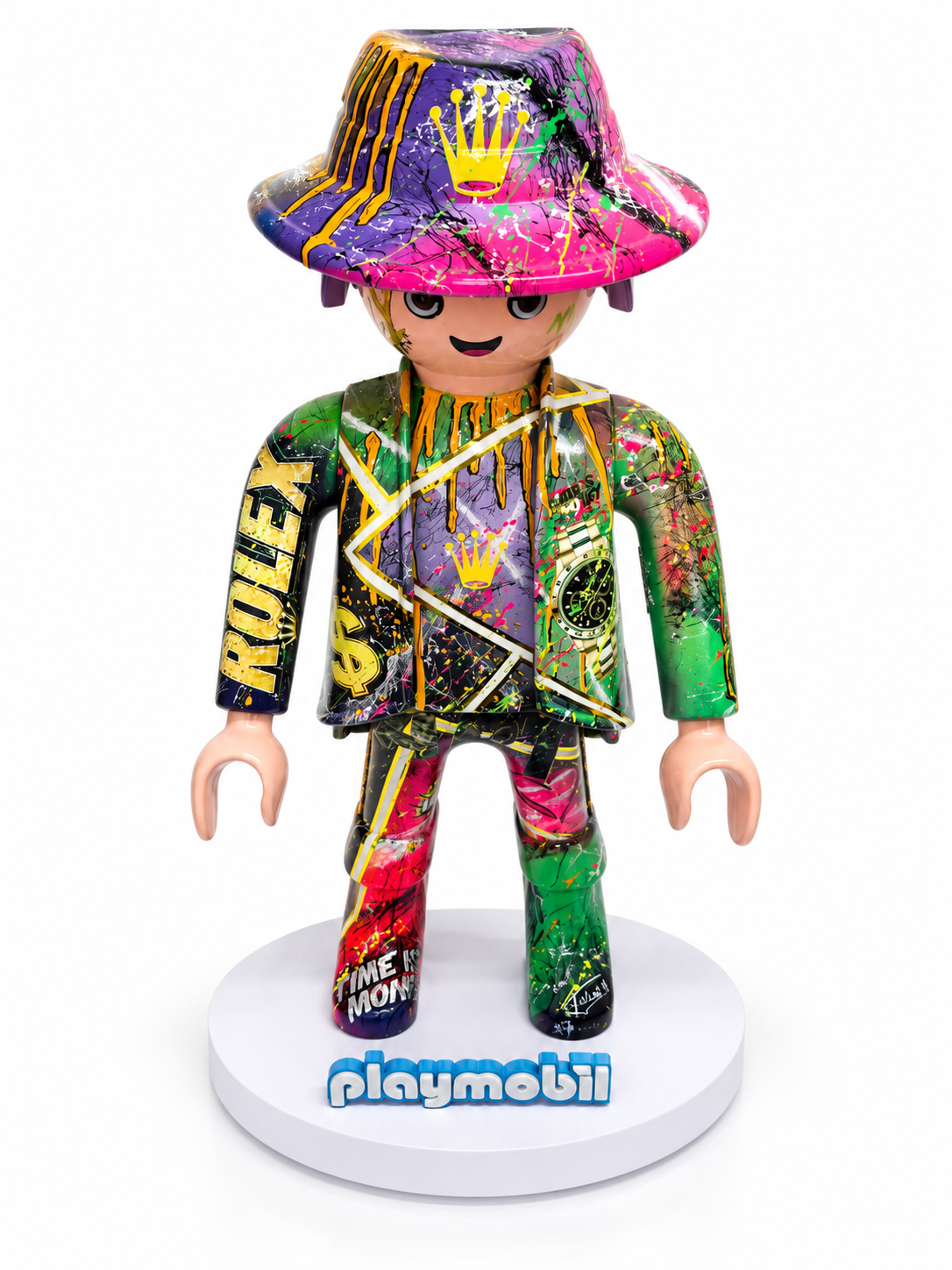 Playmobil XXL « man » œuvre unique et premium POP ART (numéro 07)