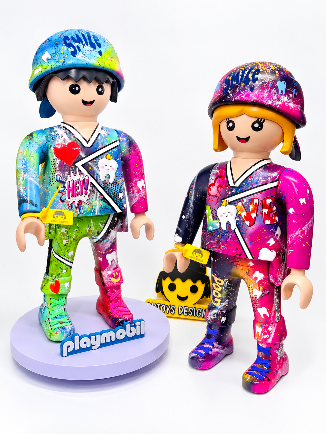 Playmobil XXL personnalisé CHIRURGIEN DENTISTE (POP ART)
