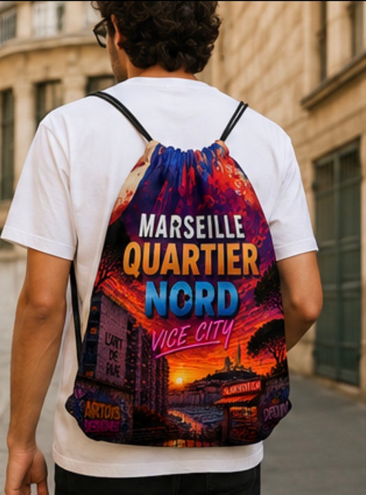 Sac à Cordon Marseille Quartier Nord – Vice City | ARTOYS DESIGNER