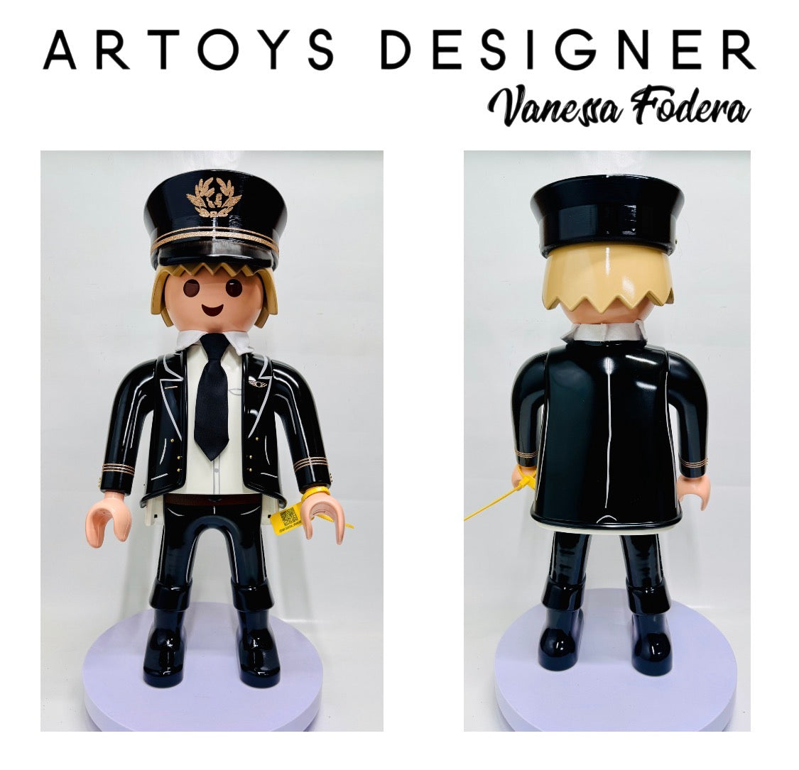 Playmobil XXL personnalisé PILOTE AVION DE LIGNE - Pop Art