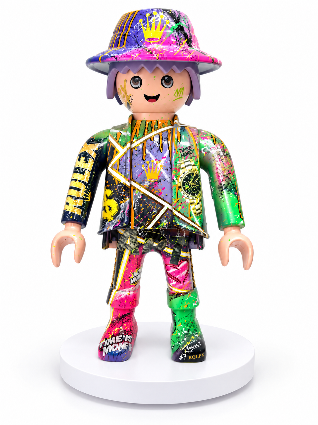 Playmobil XXL « man » œuvre unique et premium POP ART (numéro 07)
