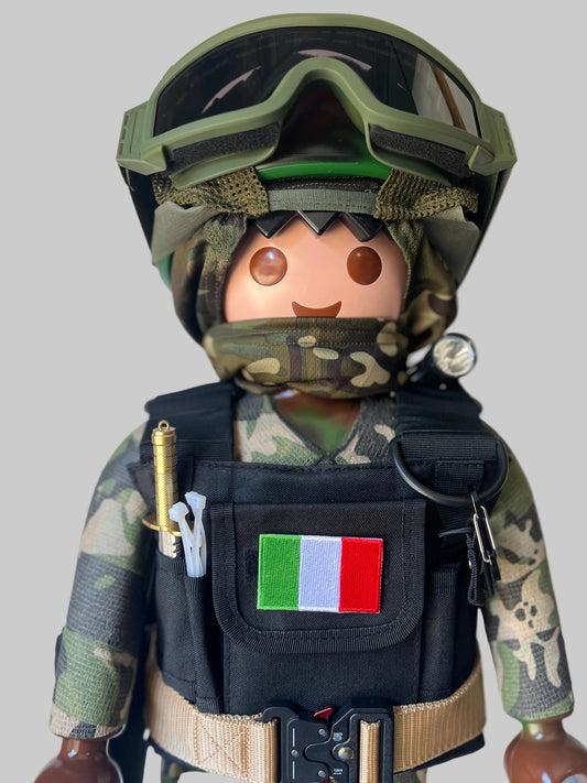 Playmobil XXL personnalisé MILITAIRE Italien - Pop Art