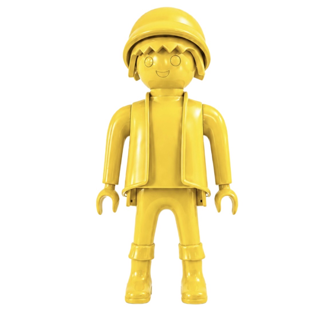 PLAYMOBIL XXL personnalisé FULL YELLOW (logo/texte inclus)- Pop Art