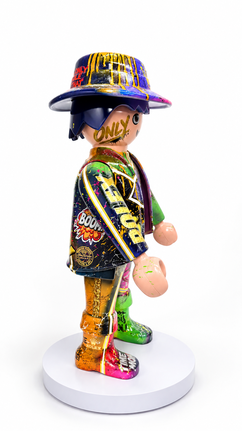 Playmobil XXL « man » œuvre unique et premium POP ART (numéro 07)