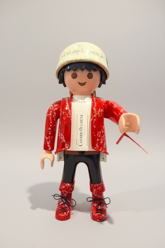 Sculpture Pop Art Playmobil XXL CHAMPAGNE