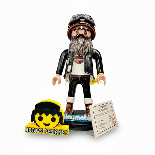 XXL BIKER Playmobil Pop-Art Skulptur