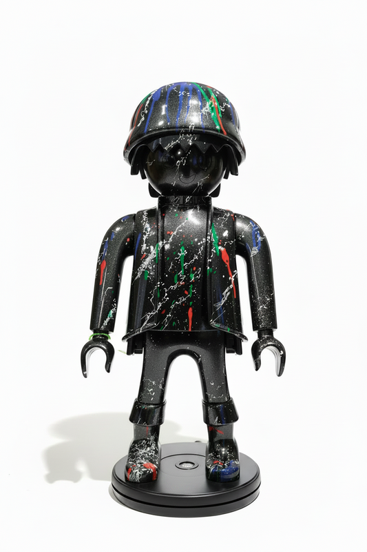Playmobil XXL personnalisé FULL BLACK COLOR & DESIGN - Pop Art