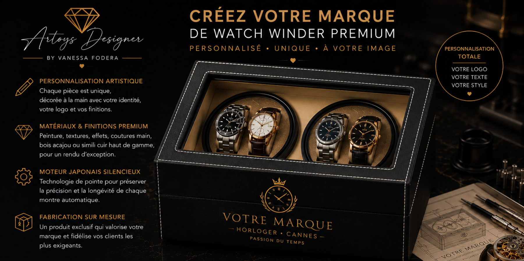 WATCH WINDER PERSONNALISE ENTREPRISE