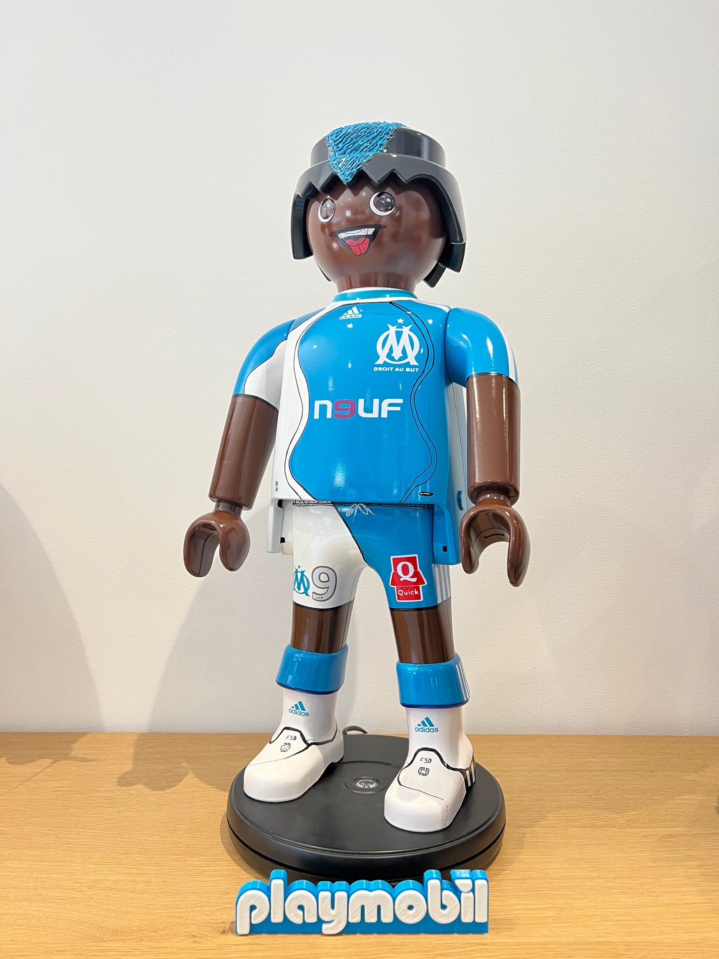 OLYMPIQUE DE MARSEILLE Djibril Cisse OM PLAYMOBIL XXL - joueur de football
