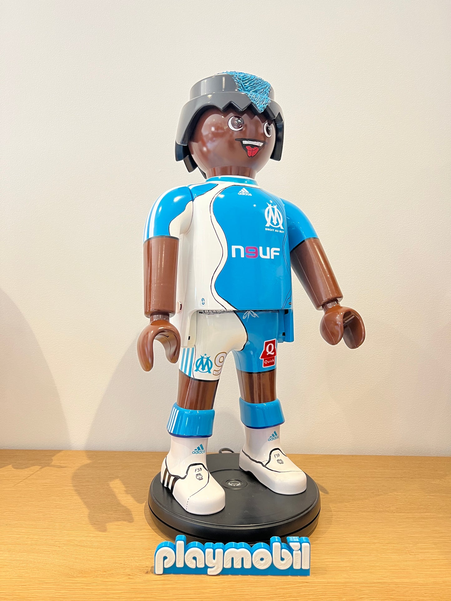 OLYMPIQUE DE MARSEILLE Djibril Cisse OM PLAYMOBIL XXL - joueur de football