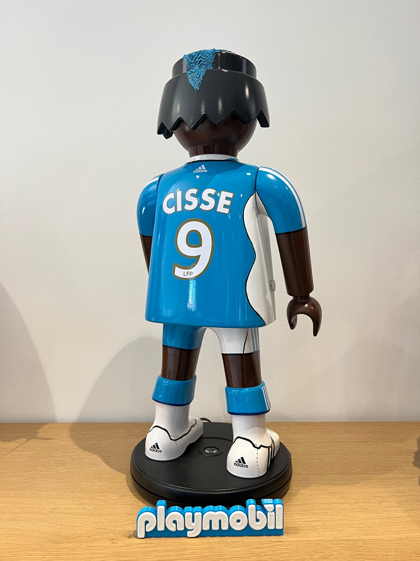 OLYMPIQUE DE MARSEILLE Djibril Cisse OM PLAYMOBIL XXL - joueur de football