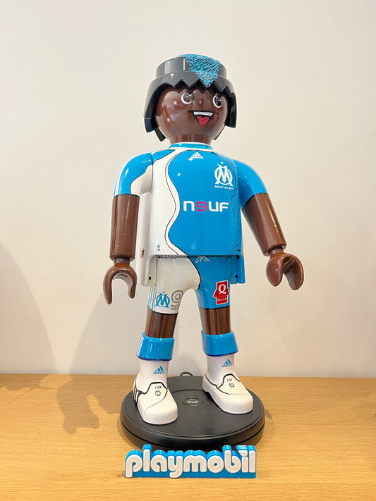 Playmobil XXL personnalisé OLYMPIQUE DE MARSEILLE - joueur de football - Pop Art