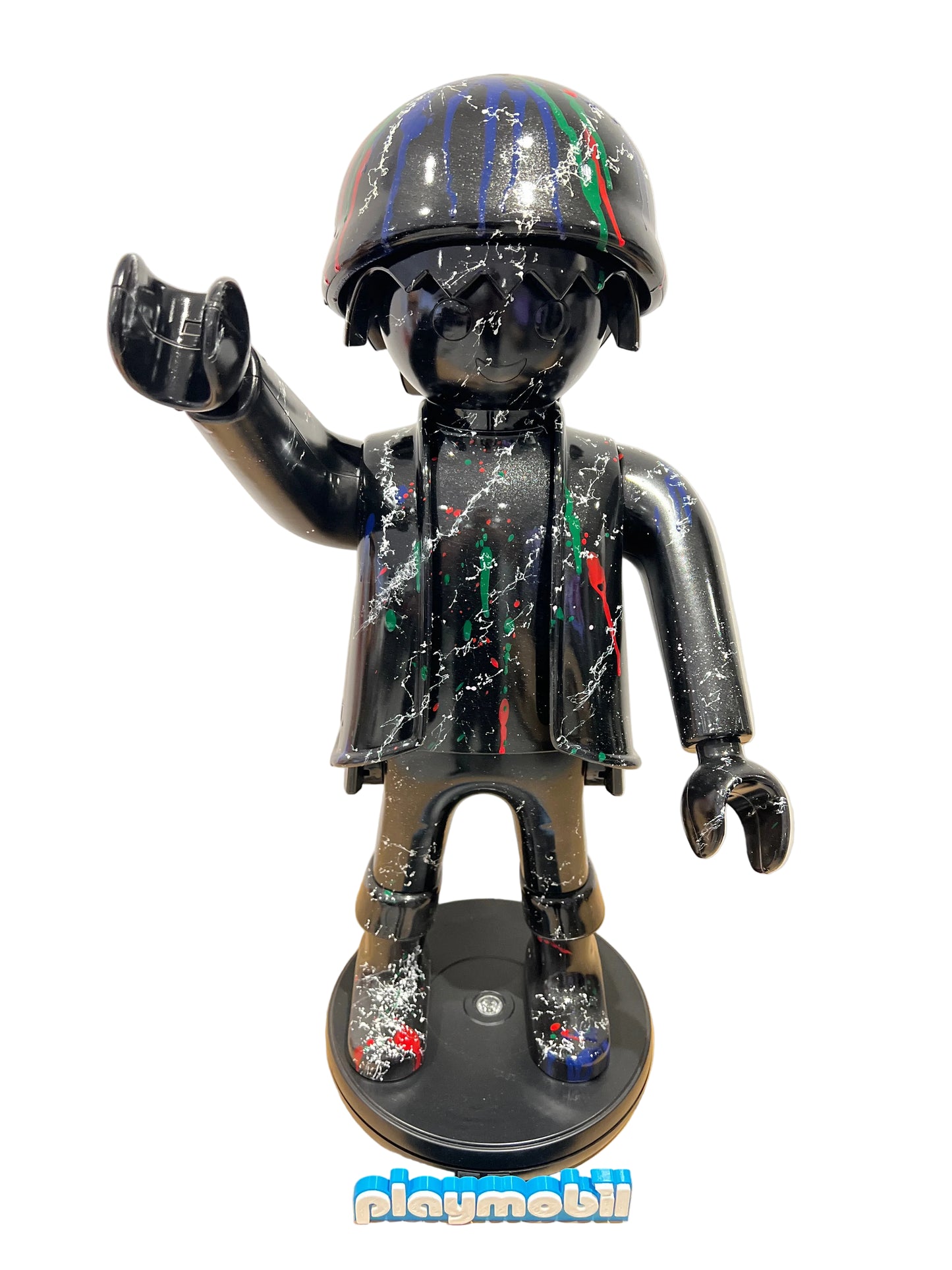 Sculpture Pop Art Playmobil XXL FULL BLACK DESIGN